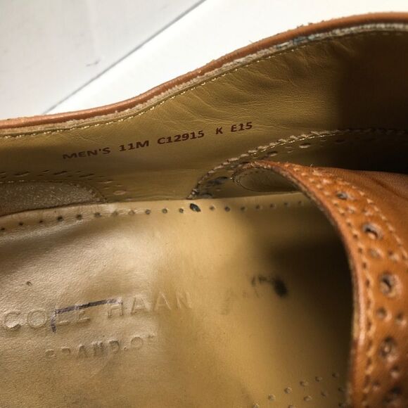 Cole Haan Dustin Cap Brogue Oxfords In Tan (B6) - Picture 6 of 6